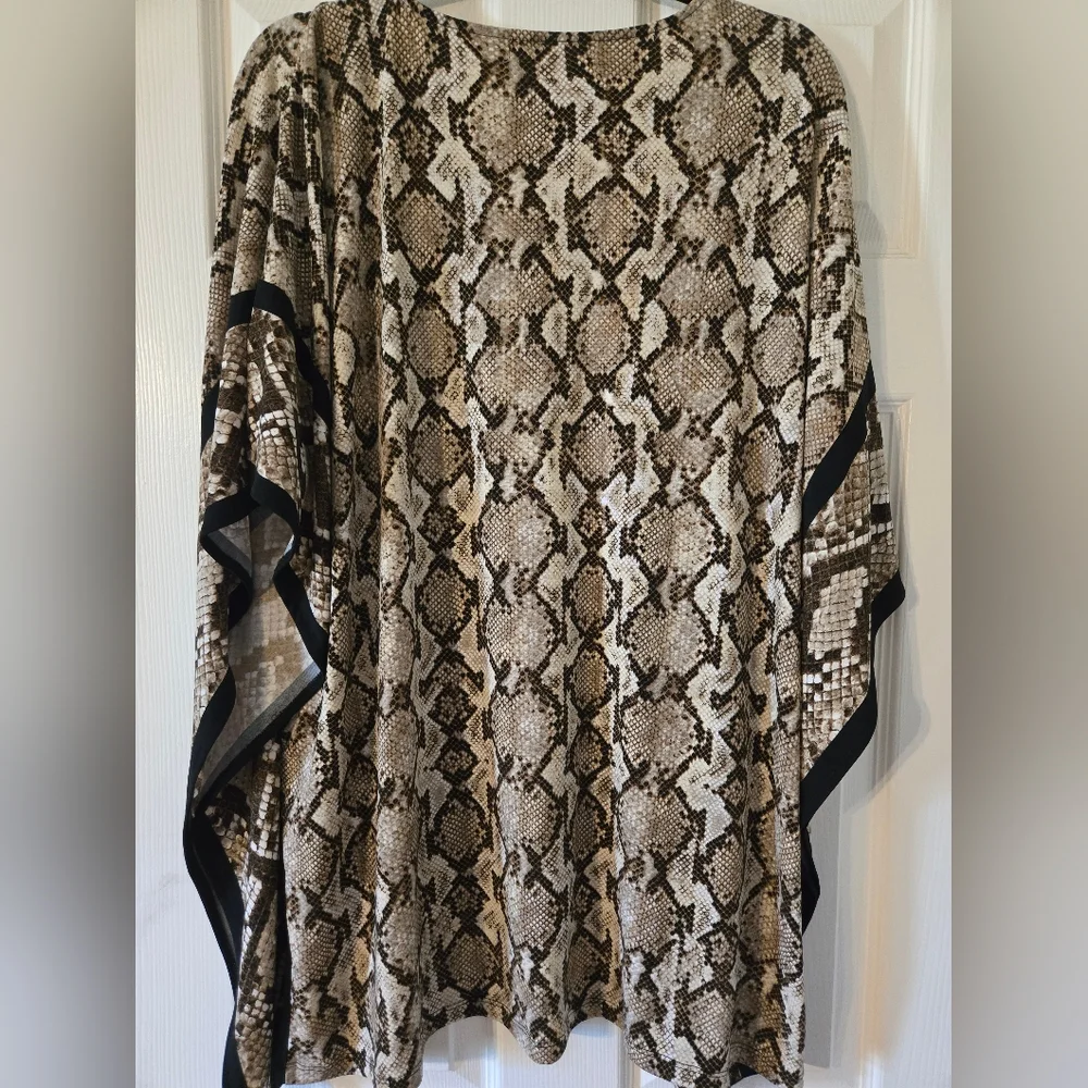 Michael kors snake‎ print silky caftan tunic
